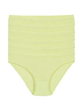 Yıldız Çamaşır İz Yapmaz Yeşil 6'lı Paket Likralı Bikini Kadın Külot Yıldız 3722