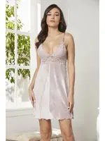 Dantelli İnce Askılı Kadife Saten Kadın Gecelik Pierre Cardin 845 görsel 6