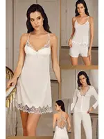 Kadın 6Lı Gecelik Takım Penye Gelin Çeyiz Seti İmaj 1110 detay görünüm