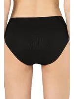 Kadın 10lu Paket Ribana Esnek Pamuklu Yüksek Bel Bato Külot Özkan 0305 Siyah görsel 12