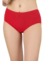 Kadın 10lu Paket Ribana Esnek Pamuklu Yüksek Bel Bato Külot Özkan 0305 Kırmızı görsel 5