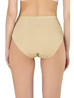 Kadın 10lu Paket Ribana Esnek Pamuklu Yüksek Bel Bato Külot Özkan 0305 Ten görsel 9