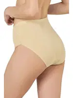 Kadın 10lu Paket Ribana Esnek Pamuklu Yüksek Bel Bato Külot Özkan 0305 Ten görsel 10