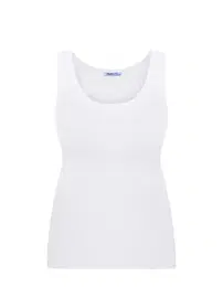 Darkzone Kadın Beyaz Penye Atlet  Darkzone DZWM7202