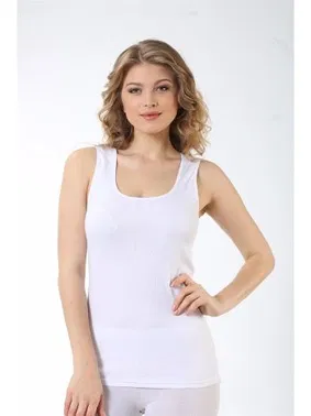 Arma Yıldız Kadın Beyaz Ribana Geniş Askı Atlet Arma Yıldız 3303 - Alternatif Görünüm