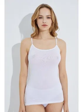 Arma Yıldız Kadın Beyaz Ribana İp Askılı Atlet 3lü Paket Arma Yıldız 3304 - 3 ADET - Alternatif Görünüm