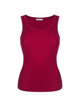 Darkzone Kadın Bordo Penye Atlet  Darkzone DZWM7214