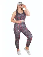 Kadın Büyük Beden Tayt Büstiyer Fitness Spor Takım Lady 1508 Görsel