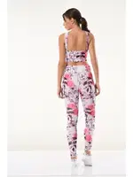 Çiçek Desenli Büstiyer Tayt Takım Derya Kurşun 530 detay görünüm