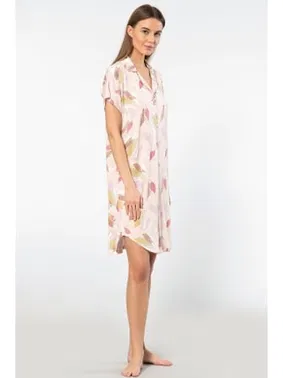 Türen Gömlek Yaka Kısa Kollu Kadın Gecelik Türen 3607 - Alternatif Görünüm