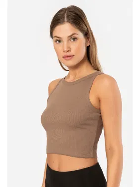 Türen Fitilli Crop Kadın T-shirt Türen 3404 - Alternatif Görünüm