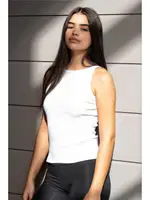 Halter Yaka Fitilli Kadın Atlet Türen 3403 Beyaz