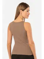 Fitilli Halter Yaka Kadın Atlet Türen 3403 Kahverengi farklı açı