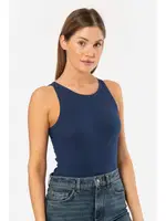 Askılı Halter Yaka Fitilli Kadın Atlet Türen 3403 Lacivert farklı açı