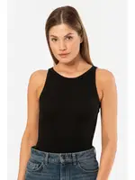 Siyah  Halter Yaka Fitilli Kadın Atlet Türen 3403 Siyah