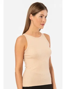 Türen Halter Yaka Fitilli Kadın Atlet Türen 3403