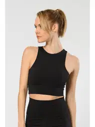 Türen Siyah Halter Yaka Sporcu Kadın Büstiyer Türen 3701