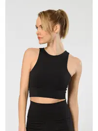 Türen Siyah Halter Yaka Sporcu Kadın Büstiyer Türen 3701