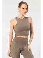 Halter Yaka Sporcu Kadın Büstiyer Türen 3701 Vizon