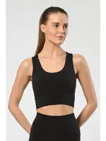 Havuz Yaka Spor Kadın Büstiyer Türen 3702 Siyah görsel 4