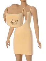 Kadın Ip Askılı Likralı Atlet Kombinezon Jüpon Astar ÖTS 3245 görsel 4