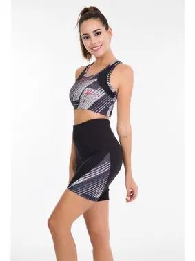 Lady Kadın Kısa Tayt Büstiyer Fitness Spor Takım Lady 4000