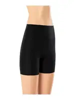 Kadın Lazer Kesim Yüksek Bel Silikonlu Boxer Eros ERSK1008 Siyah detay görünüm