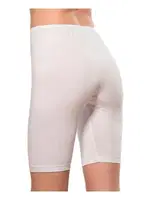 Kadın Likralı Esnek Yumuşak Pamuklu Örme Diz üstü Tayt Özkan 0413 Beyaz detay görünüm