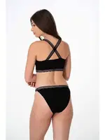 Kadın Modal Büstiyer Sırt Çapraz Detaylı İmer 1117 Siyah detay görünüm