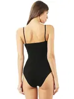 Kadın Pamuklu İnce Askılı Çıtçıtlı Kancalı Body Özkan 0603 Siyah görsel 6