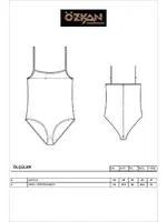 Kadın Pamuklu İnce Askılı Çıtçıtlı Kancalı Body Özkan 0603 Siyah görsel 7