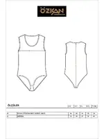 Kadın Pamuklu Kalın Askılı Kancalı Çıtçıtlı Örme Body Özkan 0602 Beyaz görsel 7