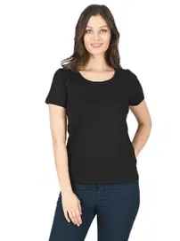 Özkan Kadın Pamuklu Kisa Kollu Bisiklet Yaka Esnek Rahat Fanila T-shirt Özkan 25284