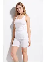 Kadın Pamuklu Sporcu Atlet Kolcu 2550 Beyaz