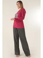 Kadın Pijama Takımı Miorre 001-015132 Pembe farklı açı