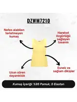 Kadın Sarı Penye Atlet  Darkzone DZWM7210 detay görünüm