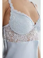 Gögüs Kaplı Saten Dantelli Gecelik Pierre Cardin 665 görsel 7