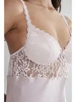 Gögüs Kaplı Saten Dantelli Gecelik Pierre Cardin 665 Pudra görsel 4