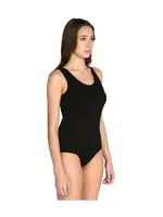 Kadın Siyah Likralı Çıtçıtlı Body Arma Yıldız 3338 Siyah