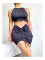 Kadın Siyah Mini Elbise Nightlight 1023-1 Siyah farklı açı