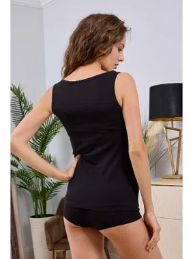 Darkzone Kadın Siyah Penye Atlet  Darkzone DZWM7201 - Alternatif Görünüm