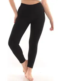 Sistina Beli Lastikli Şardonlu Kadın Siyah Termal Tayt Sistina 582