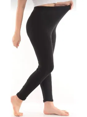 Sistina Beli Lastikli Şardonlu Kadın Siyah Termal Tayt Sistina 582 - Alternatif Görünüm