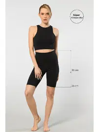 Türen Süper Yüksek Bel Bisikletçi Kadın Tayt Türen 3704