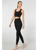 Süper Yüksek Bel Kadın Tayt Türen 3703 Siyah