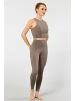 Yüksek Belli Kadın Tayt Türen 3703 Vizon farklı açı