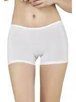 Kadın Süprem Pamuklu Boxer Özkan 0412 Beyaz