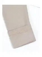 Dalgıç Kumaş Kadın Yüksek Bel Toparlayıcı Taş Gri Fitilli Tayt Kota 411 Gri görsel 4