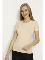 Kadın Ten Yuvarlak Yaka Fanila Arma Yıldız 3358 Ten