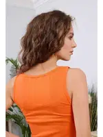 Kadın Turuncu Penye Atlet  Darkzone DZWM7206 görsel 7